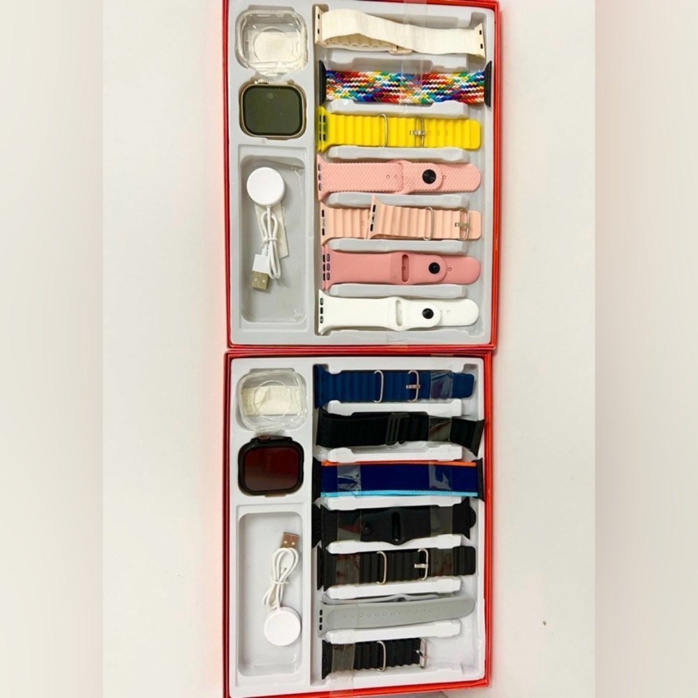 Smartwatch with 7 Bands/ watch cover/Charger